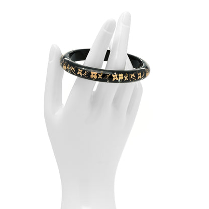 Louis Vuitton Resin Swarovski Medium Inclusion Bracelet PM Black 2 of 4