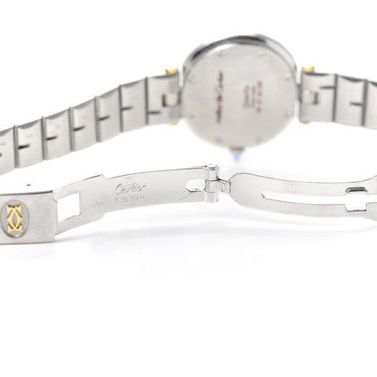 Cartier Stainless Steel 18K Yellow Gold 27mm Santos De Cartier Galbee Quartz Watch 5 of 6
