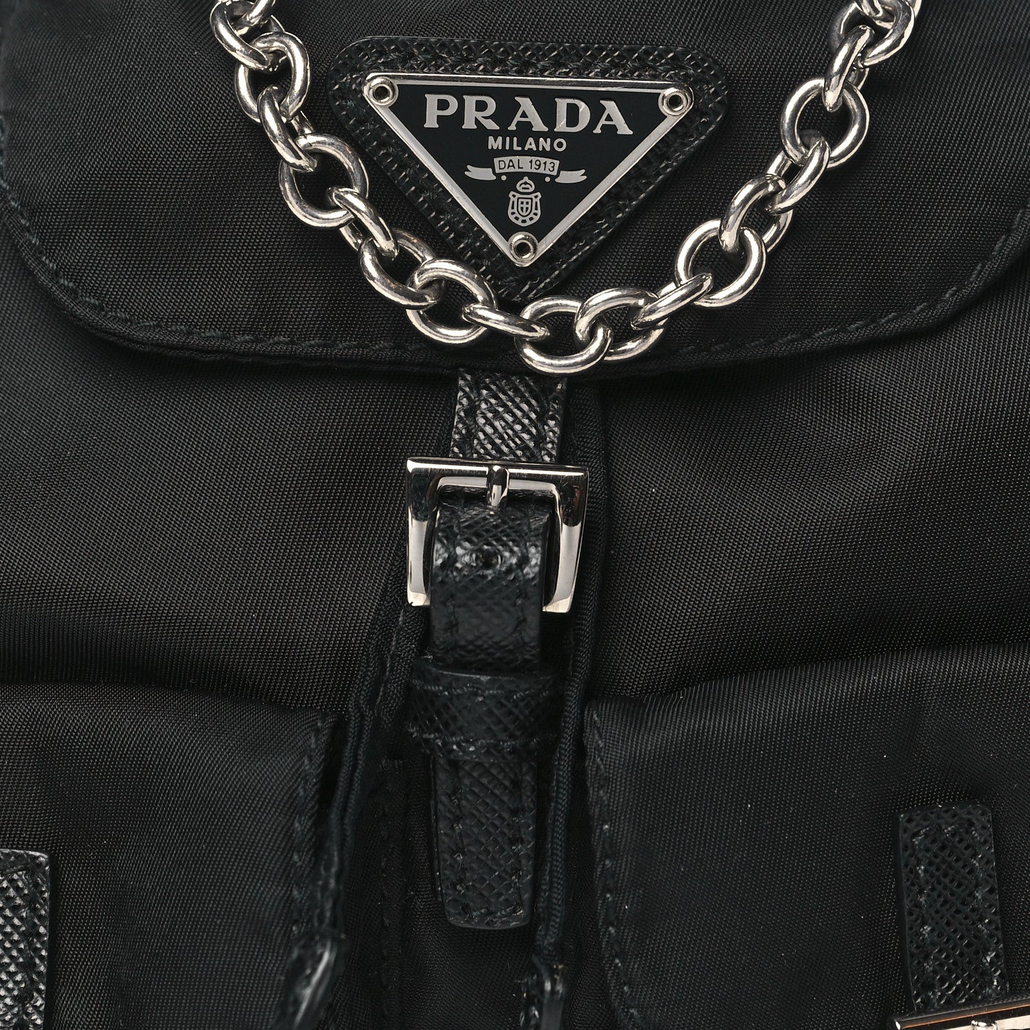 Prada Nylon Vela Mini Crossbody Backpack Black 9 of 11