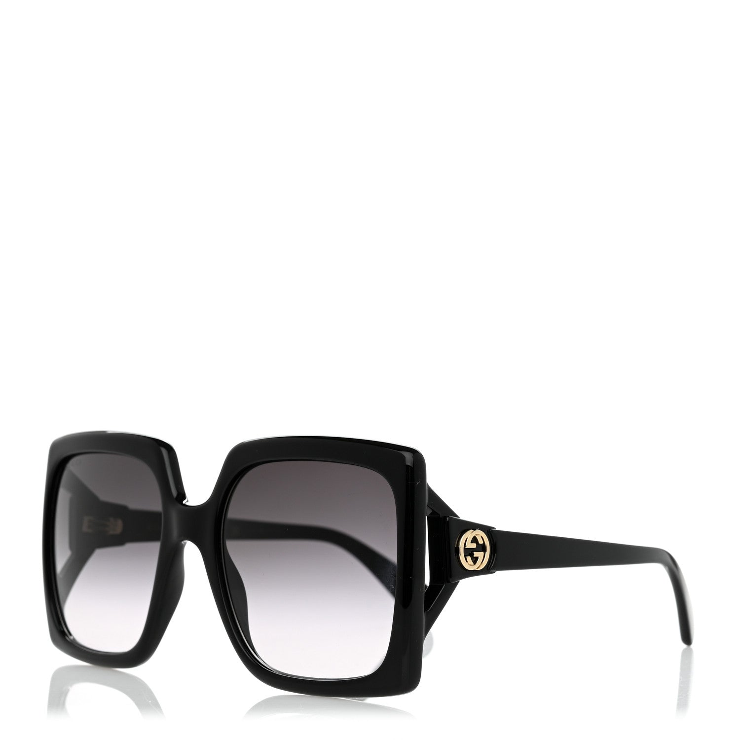 Gucci Acetate Square Frame Sunglasses GG0876S Black 1 of 8