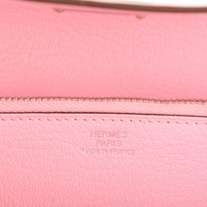 Hermes Swift Ghillies Kelly Longue Wallet Rose Sakura 7 of 8