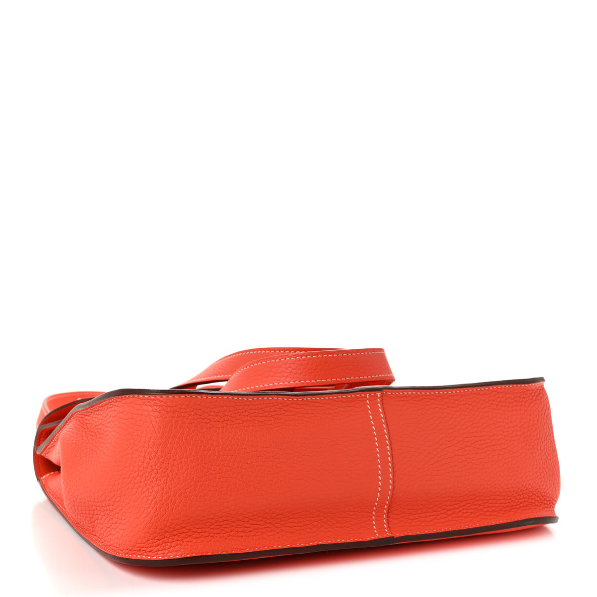 Hermes Taurillon Clemence Halzan 31 GM Orange 4 of 10