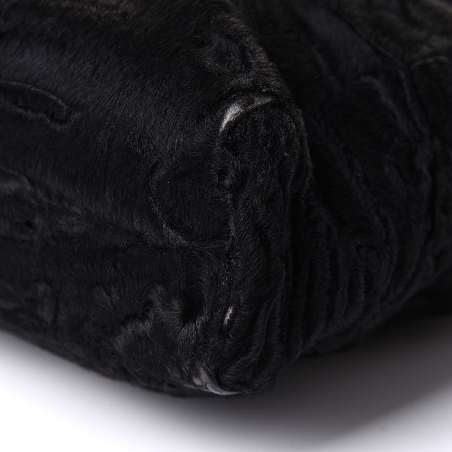 Persian Lamb Fur Tote Black