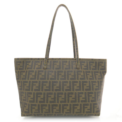 Fendi Zucca Spalmati Small Roll Tote Tobacco Giallo 1 of 7