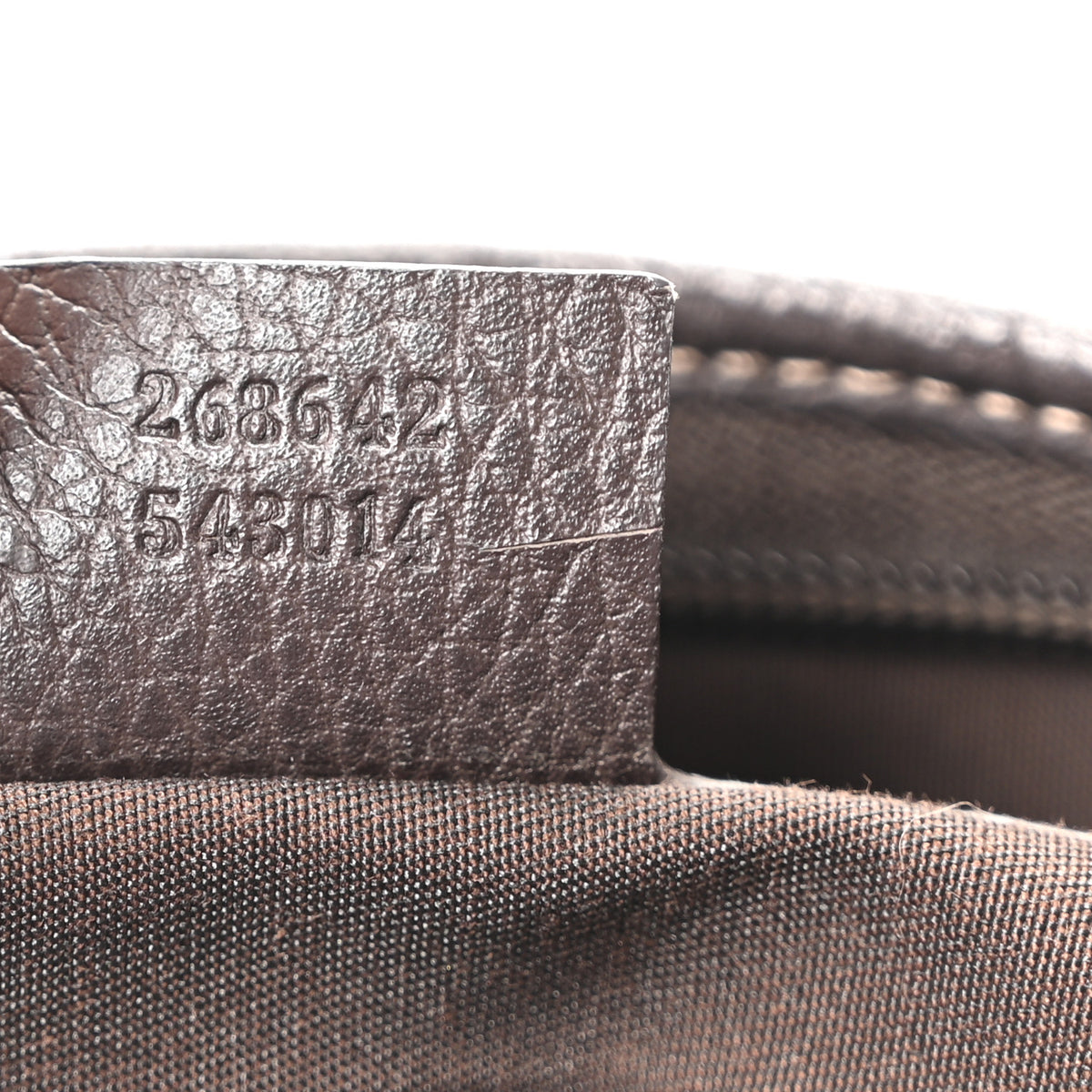 Gucci Crystal Monogram Abbey Messenger Bag Beige Dark Brown 7 of 10