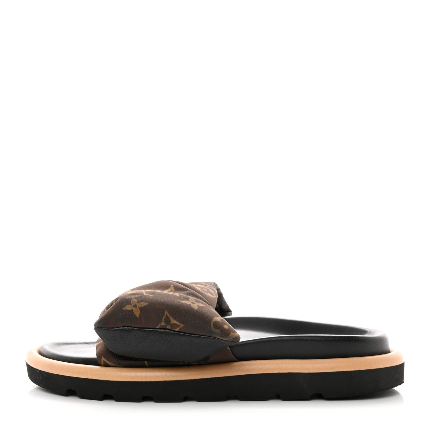 Nylon Monogram Pool Pillow Comfort Mule 40 Cacao Brown