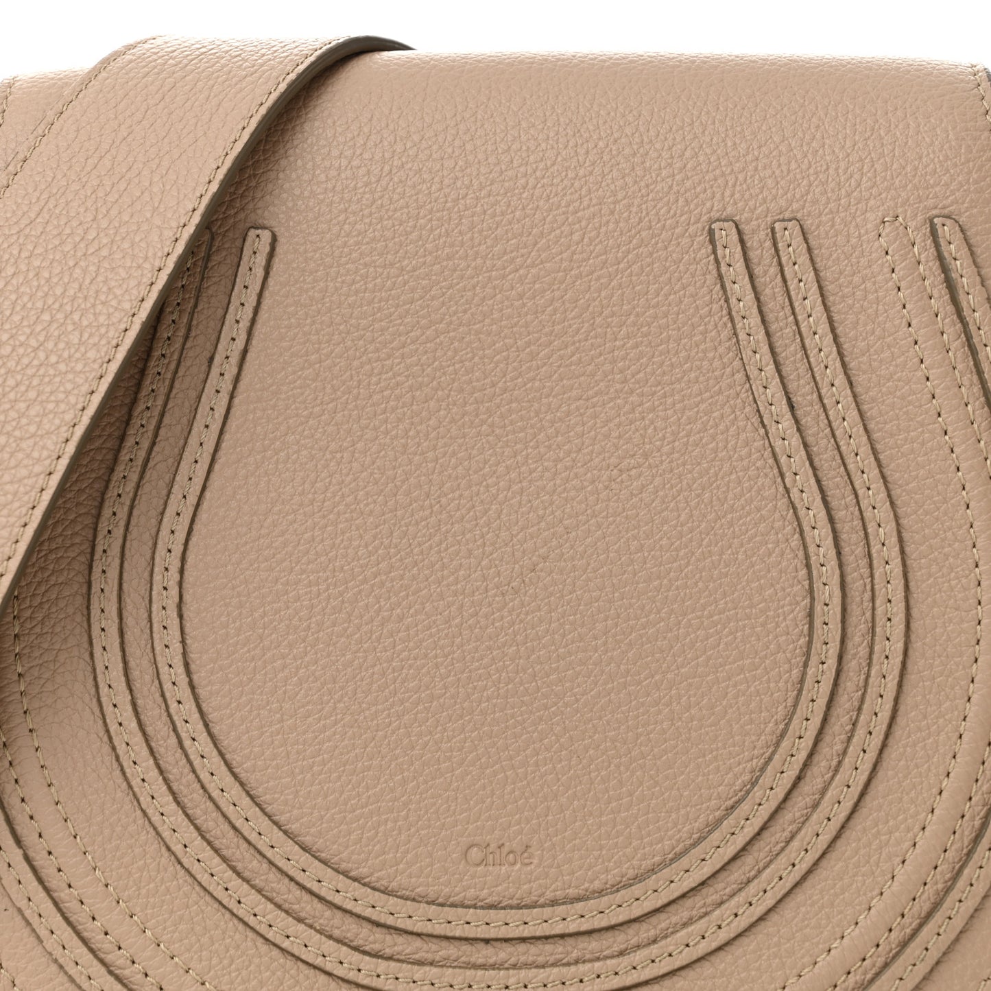 Grained Calfskin Medium Marcie Saddle Bag Boyish Brown