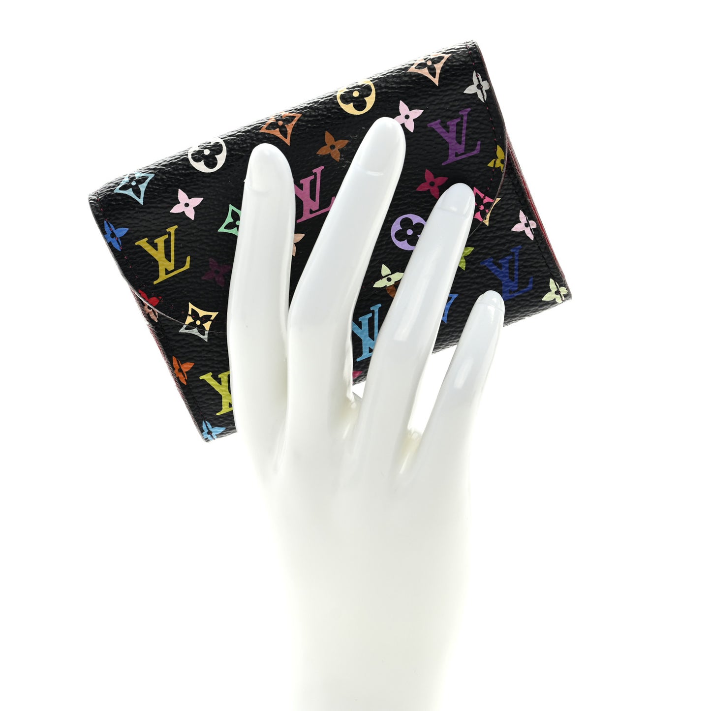 Monogram Multicolor Business Card Holder Black Grenade