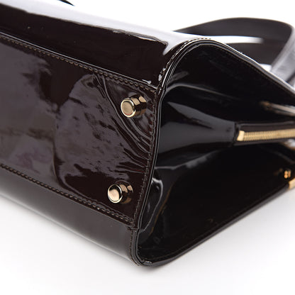 Saint Laurent Patent Calfskin Large Uptown Dark Brown 9 of 10