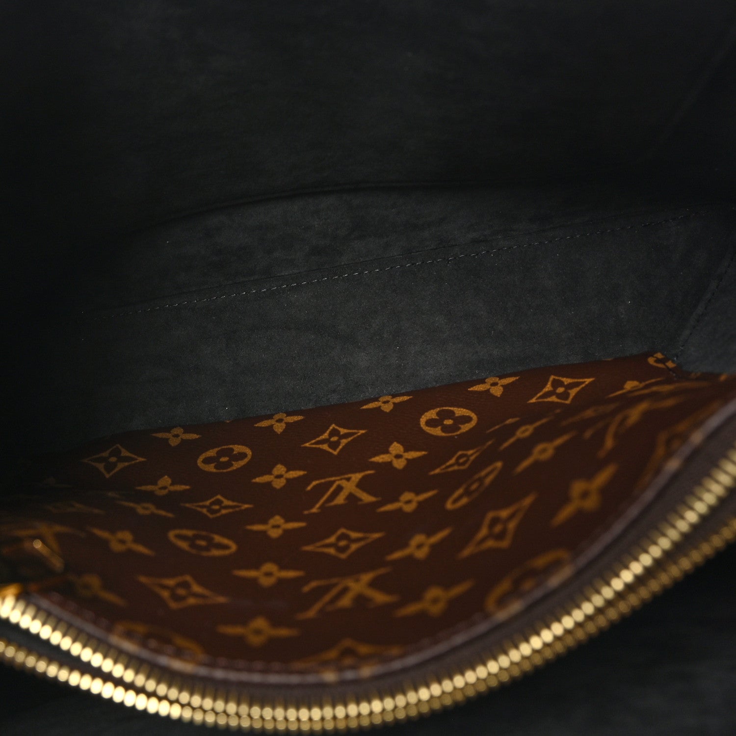 Louis Vuitton Monogram Flower Tote Black 6 of 10