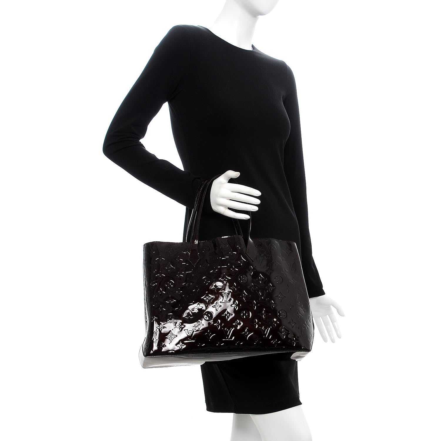 Louis Vuitton Vernis Wilshire MM Amarante 2 of 6