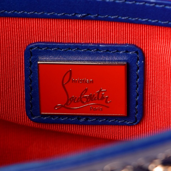 Christian Louboutin Patent Riviera Clutch Neptune 6 of 7