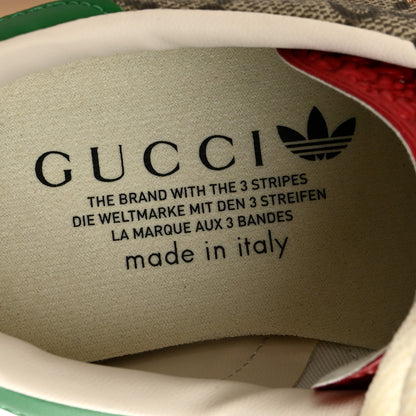 Gucci X ADIDAS GG Supreme Monogram Mens Gazelle Sneakers 10 Beige Ebony Off White New Shamarock 8.5 Beige Ebony Off White New Shamarock 7 of 10
