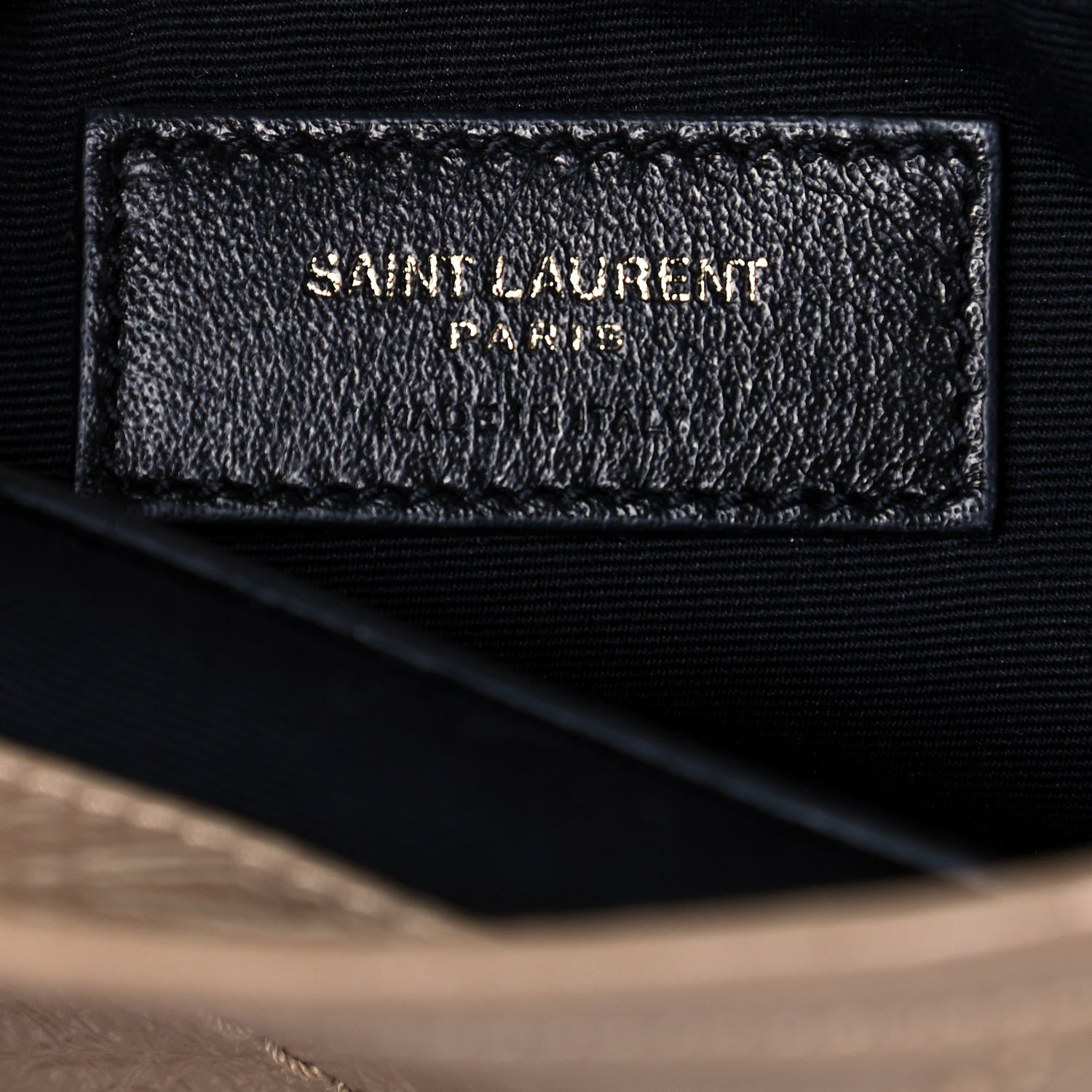 Saint Laurent Crinkled Calfskin Matelasse Monogram Medium Niki Chain Satchel Light Natural 5 of 12