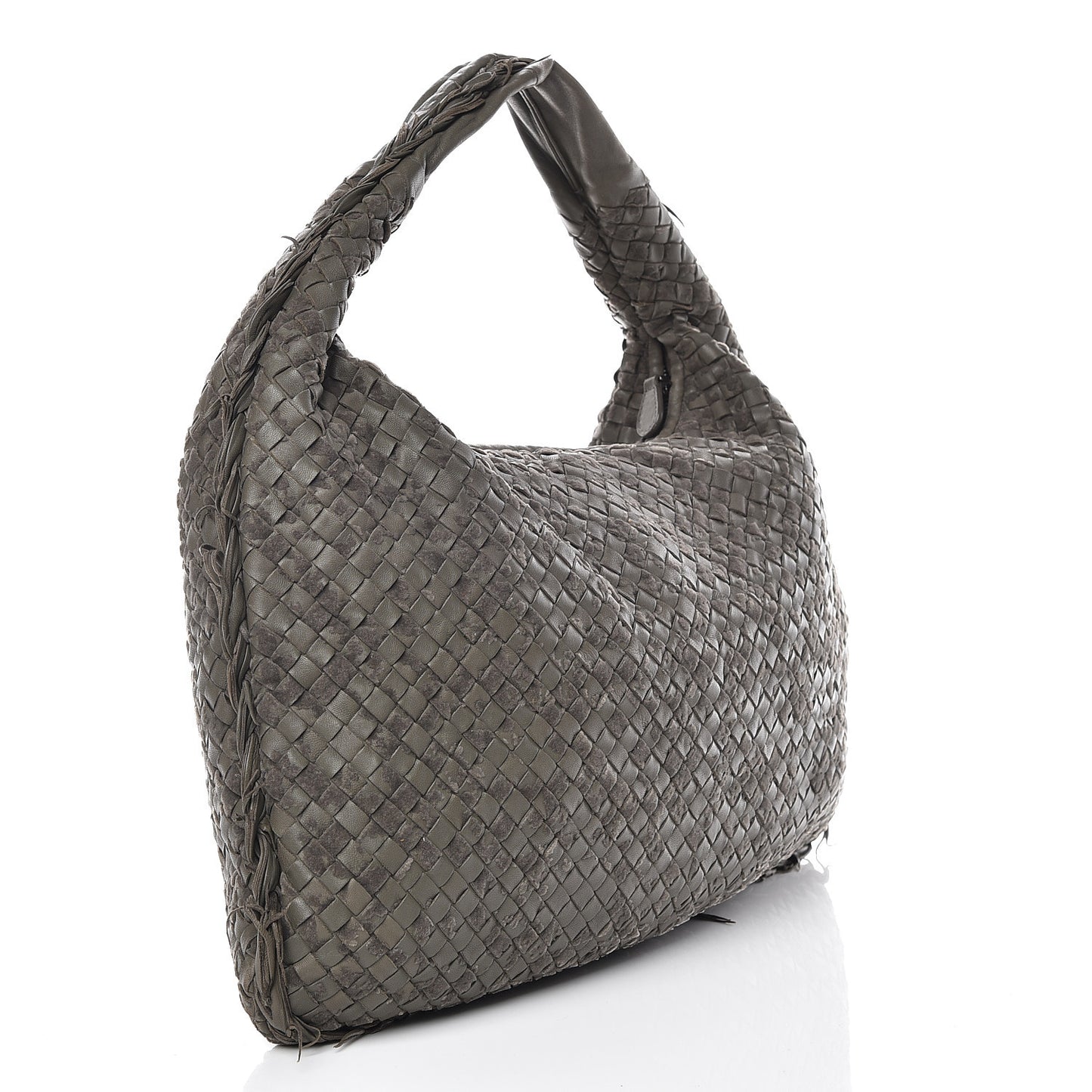 Nappa Velours Intrecciato Large Veneta Hobo Matita