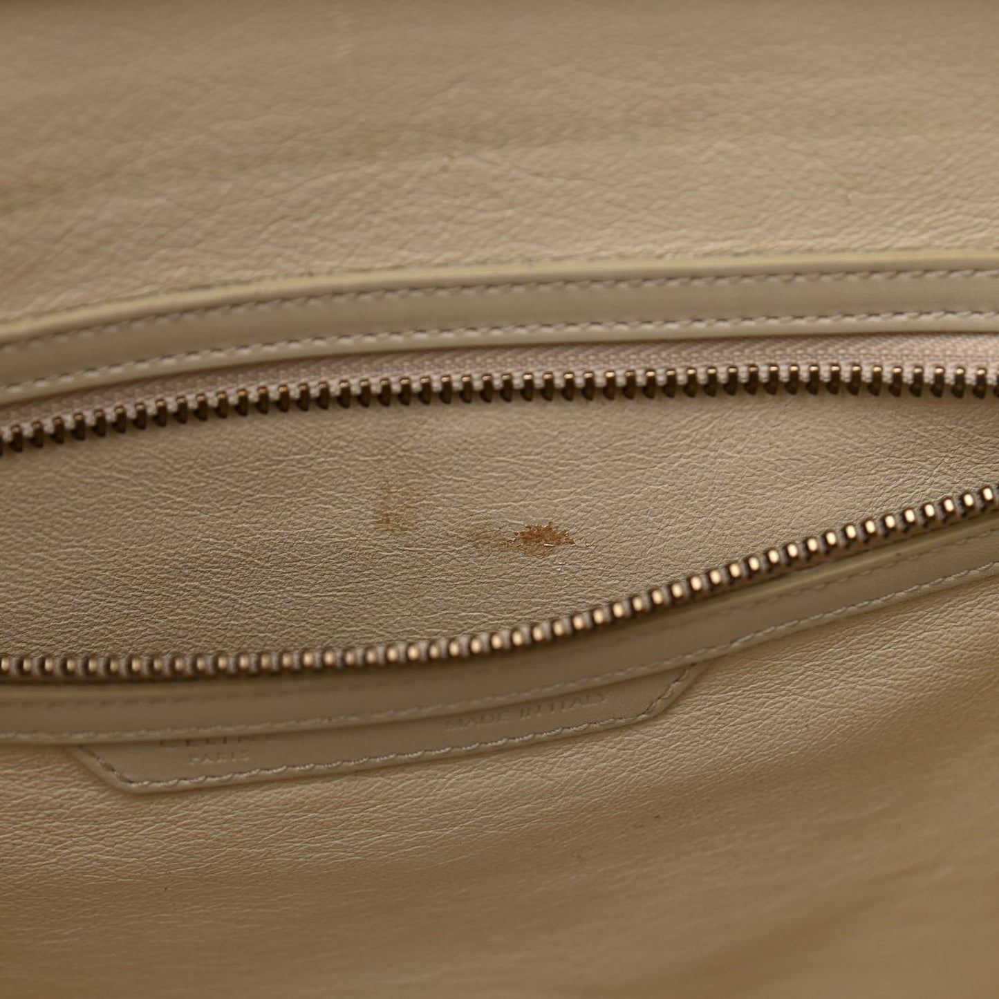 Smooth Calfskin Mini Tri-Color Luggage White