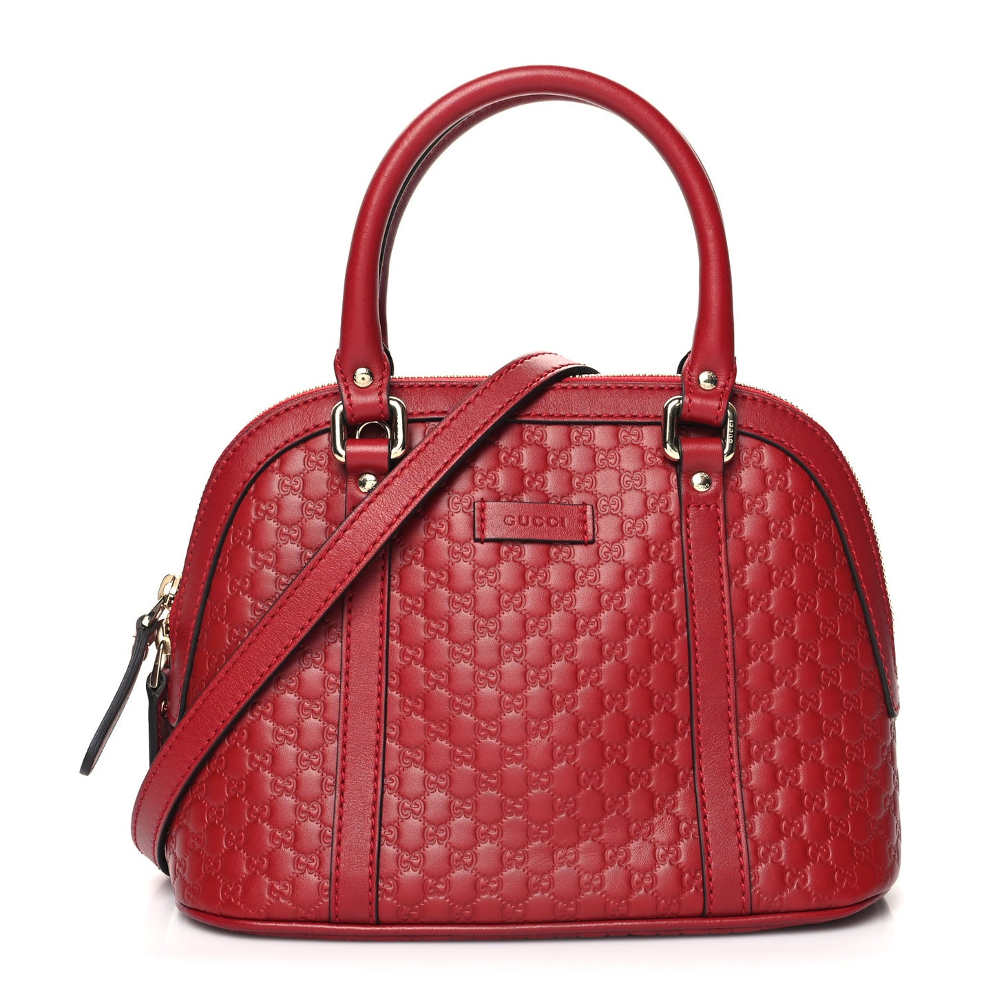 Soft Microguccissima Mini Dome Bag Rosso