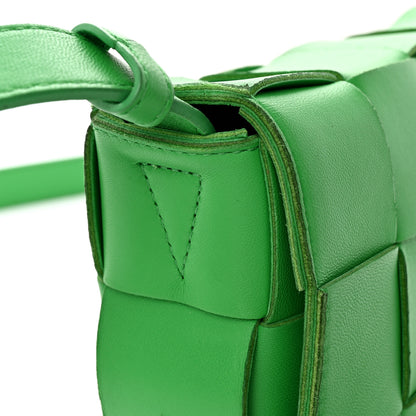 Bottega Veneta Lambskin Maxi Intrecciato Cassette Crossbody Bag Grass 15 of 20