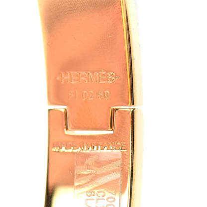 Hermes Enamel Narrow Clic Clac H Bracelet GM White 4 of 4