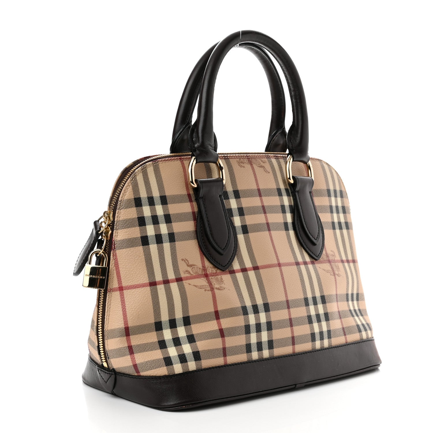Burberry Haymarket Check Picadilly Bowler Brown 3 of 11