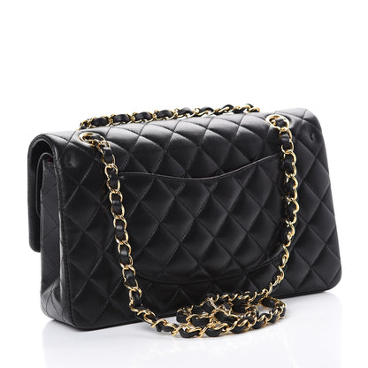 Chanel Lambskin Quilted Medium Double Flap Black 2 of 15