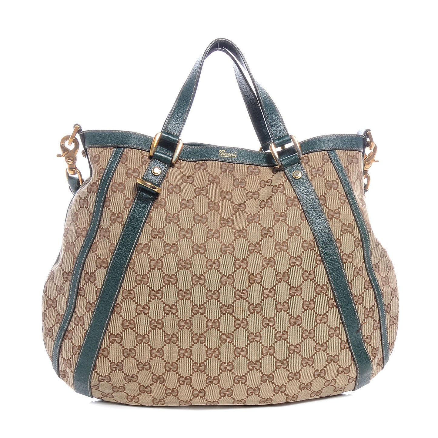 Monogram GG ABBEY Medium Tote Green