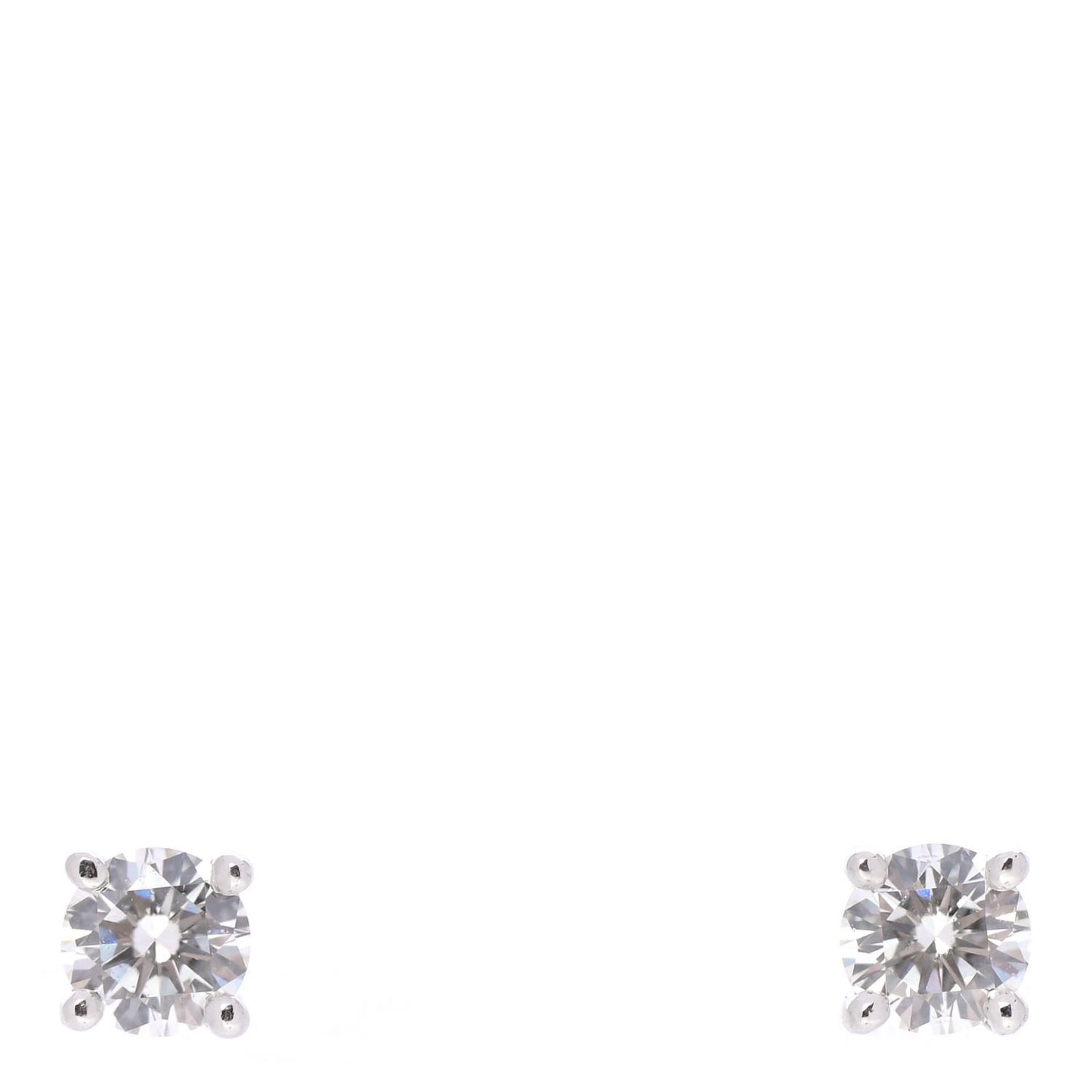 Platinum Diamond .20ctw Solitaire Earrings
