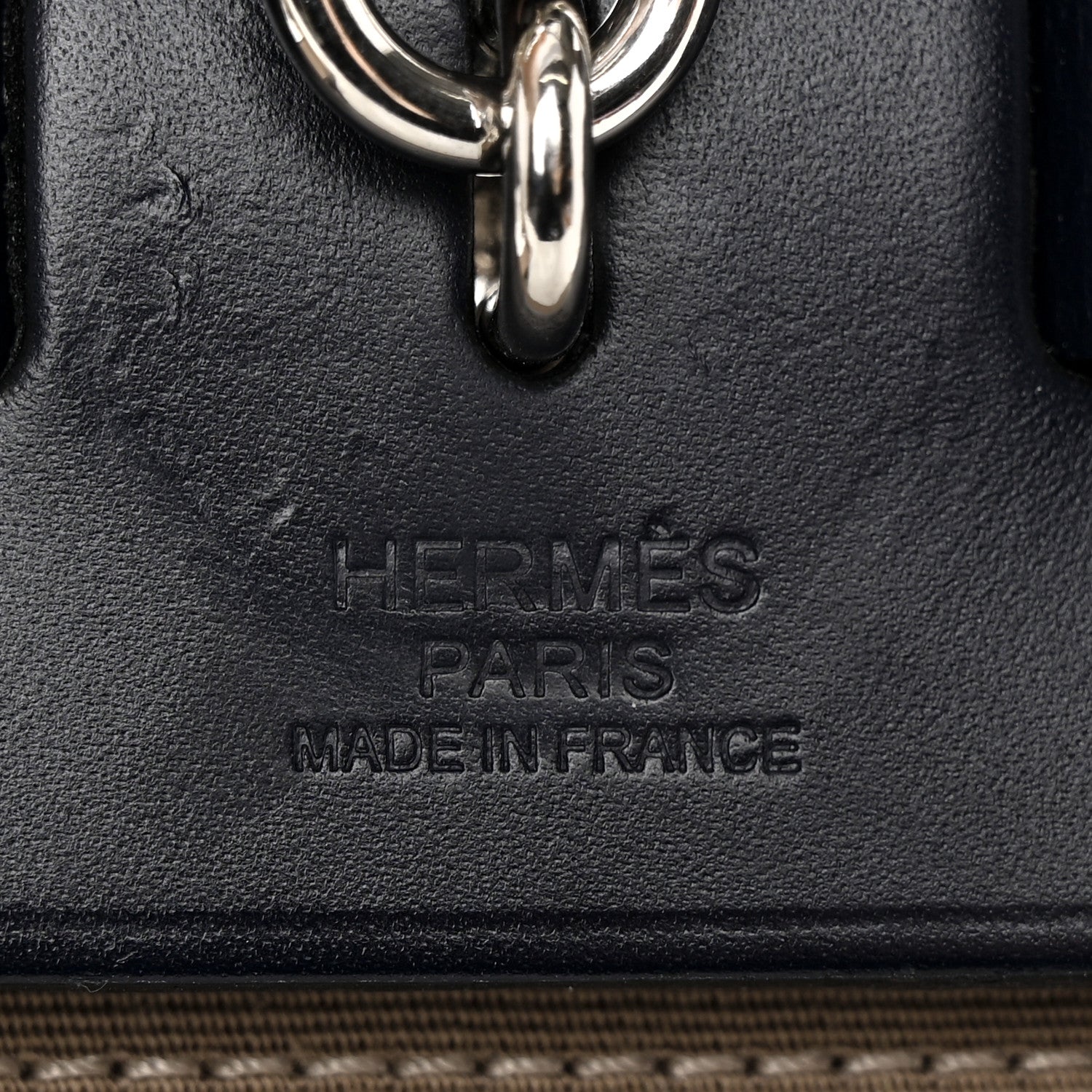 Hermes Toile Officier Vache Hunter Herbag Zip 31 PM Etoupe Bleu Indigo 7 of 19