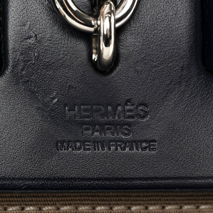Hermes Toile Officier Vache Hunter Herbag Zip 31 PM Etoupe Bleu Indigo 7 of 19