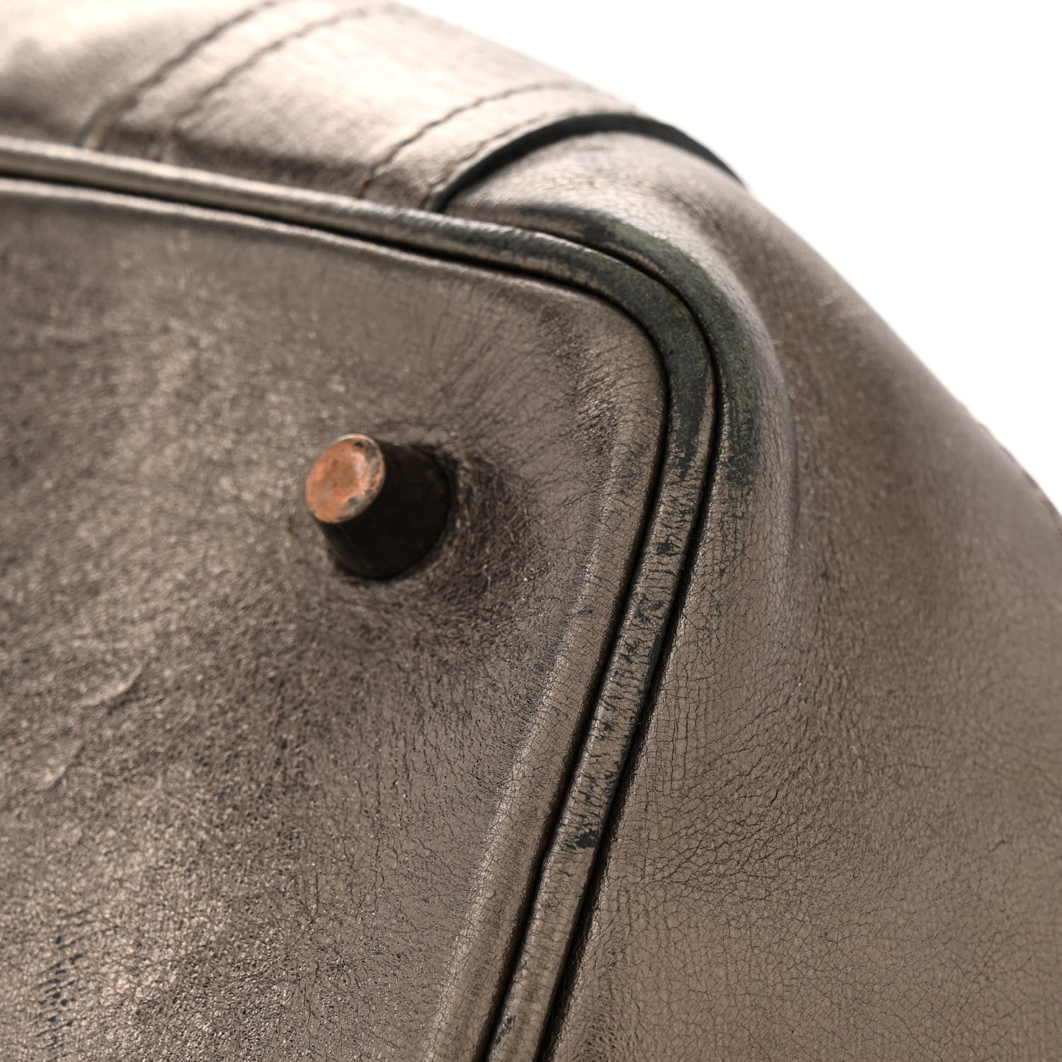 Burberry Calfskin Quilted Beaton Gunmetal 20 of 22