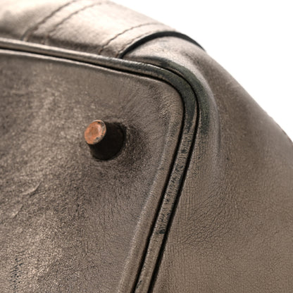 Burberry Calfskin Quilted Beaton Gunmetal 20 of 22