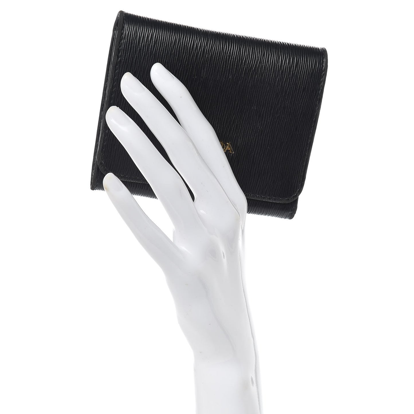 Vitello Move Tri-Fold Compact Wallet Black