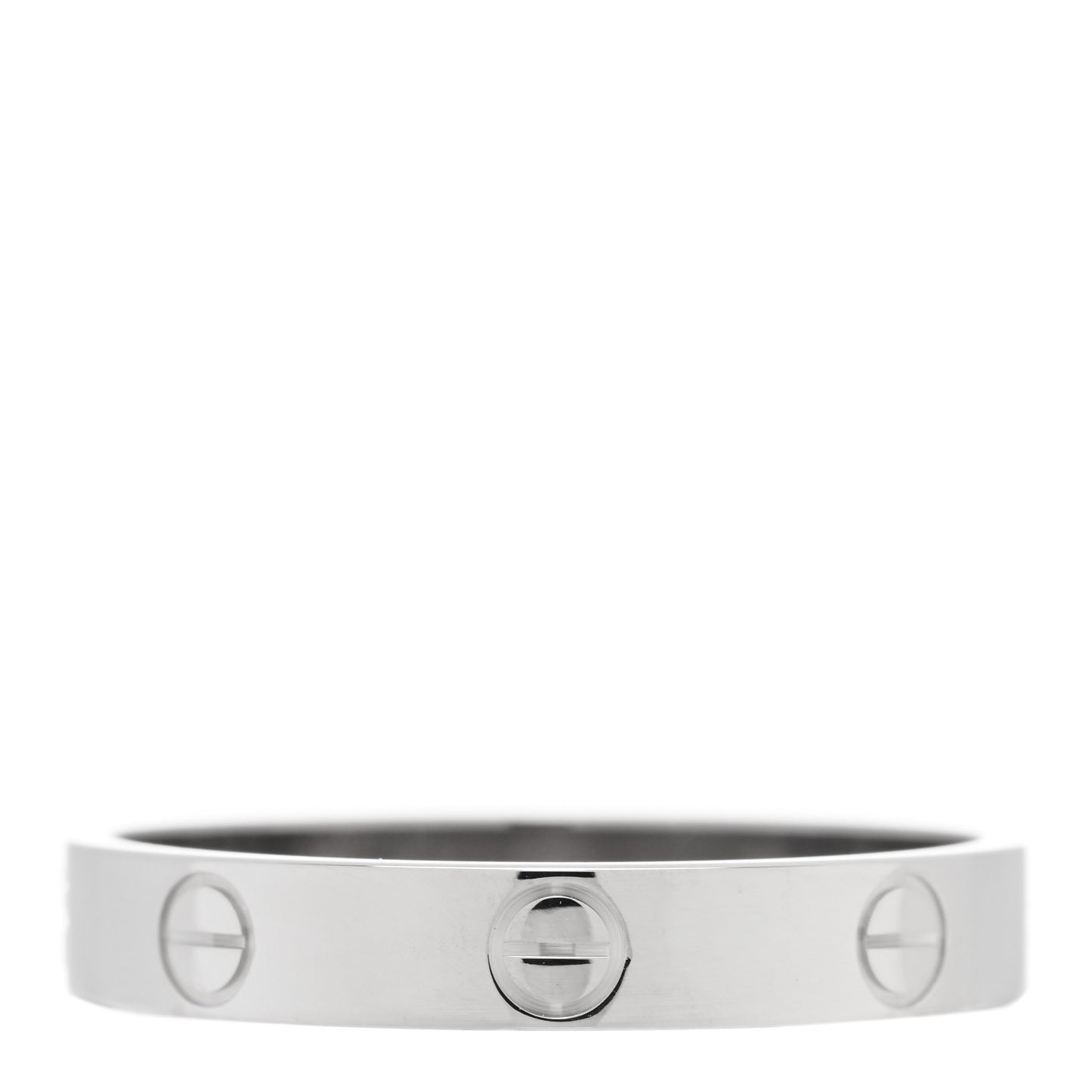 18K White Gold 3.5mm LOVE Wedding Band Ring 60 9