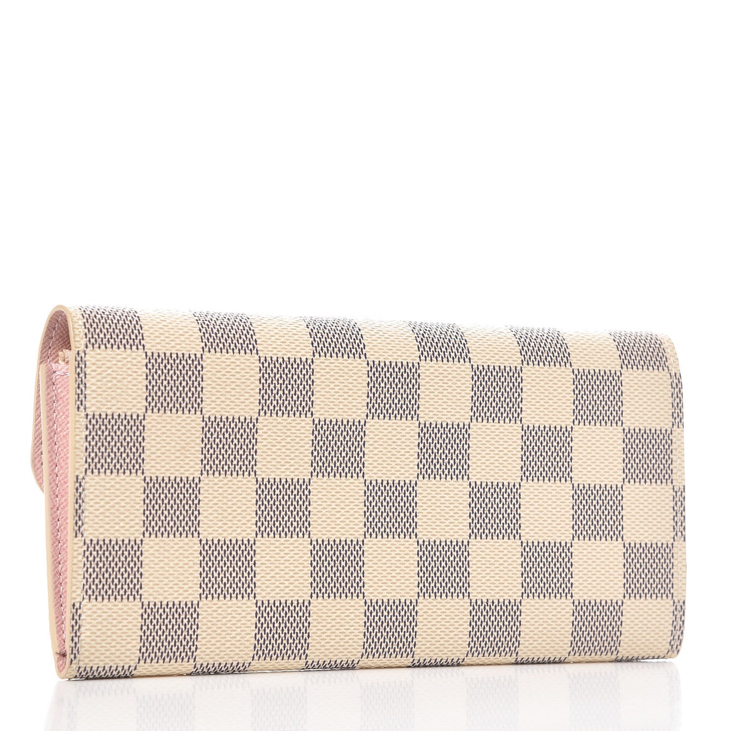 Damier Azur Emilie Wallet Rose Ballerine