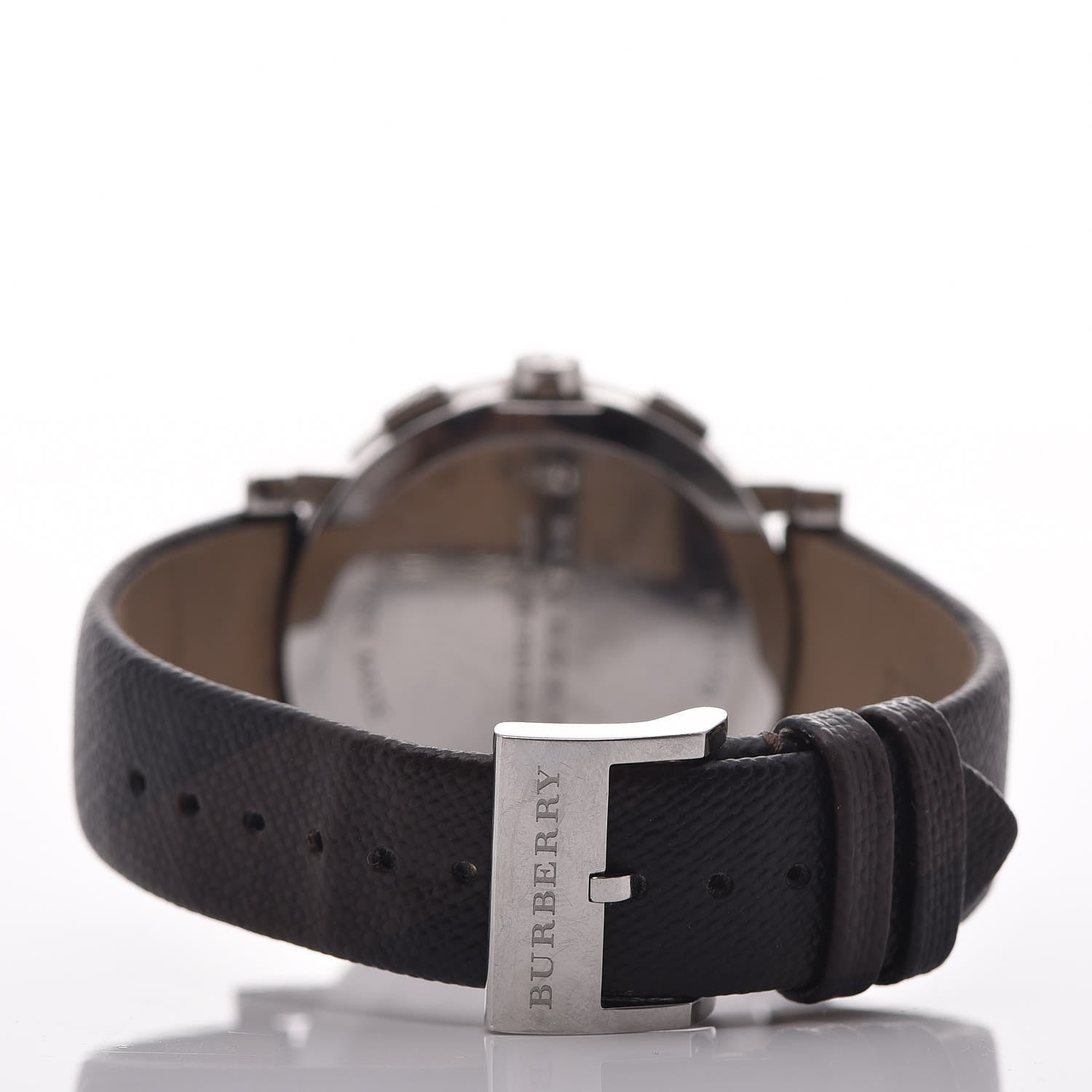 Burberry Stainless Steel Calfskin 40mm Chronograph Quartz Watch Black BU1776 4 of 8