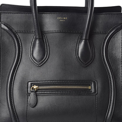Celine Smooth Calfskin Mini Luggage Black 9 of 17
