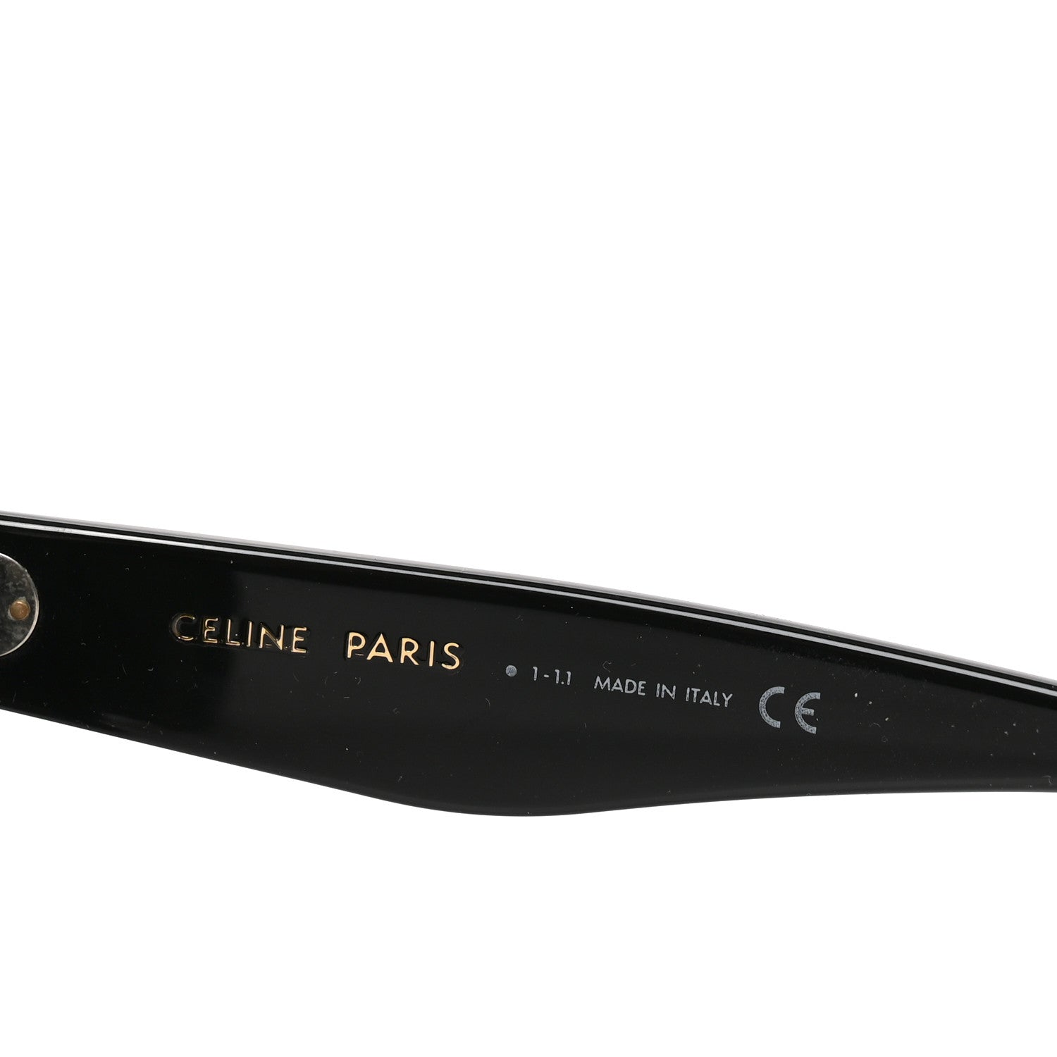 Celine Acetate Studded Mineral Round Sunglasses CL40031 Black 5 of 7