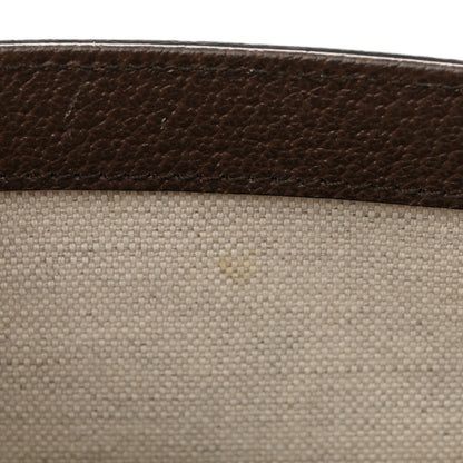 Gucci Monogram Jumbo GG Textured Dollar Calfskin Web Mini Horsebit 1955 Shoulder Bag Camel Ebony New Acero 12 of 12