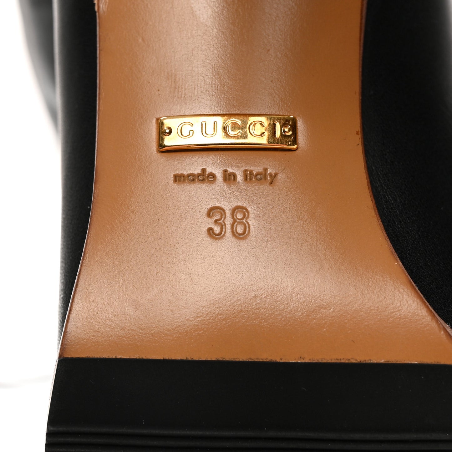 Deauville Calfskin Cinched Knee High Boots 38 Black