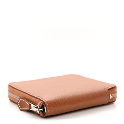 Hermes Evercolor Barenia Silk'In Compact Wallet Gold 4 of 9