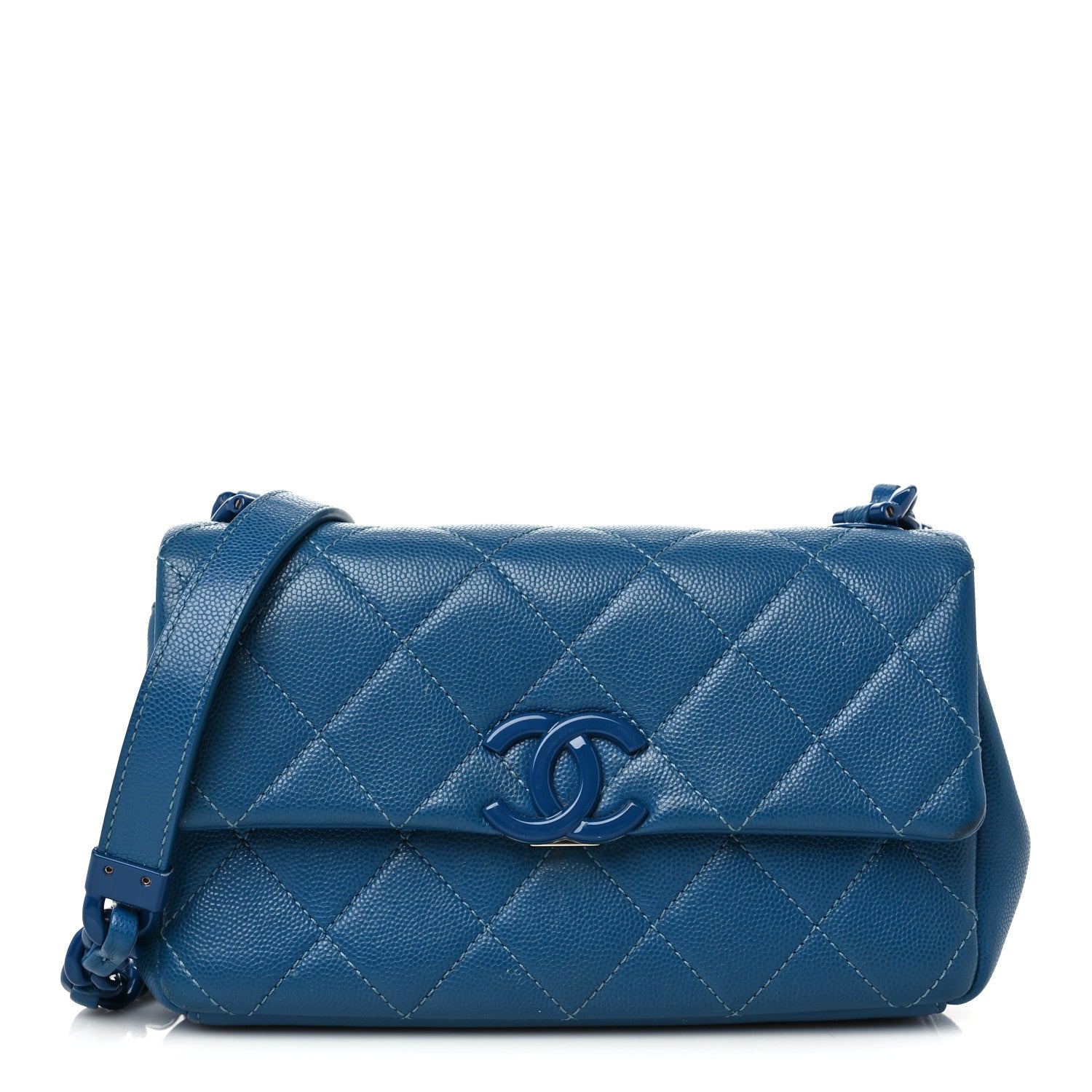 Chanel Caviar Quilted My Everything Small Flap Blue 1 of 9