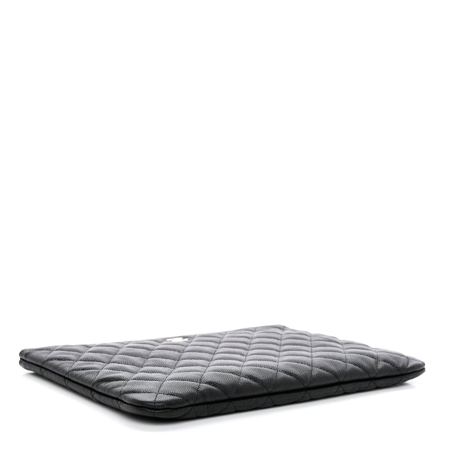 Caviar Quilted Medium Cosmetic Case Black