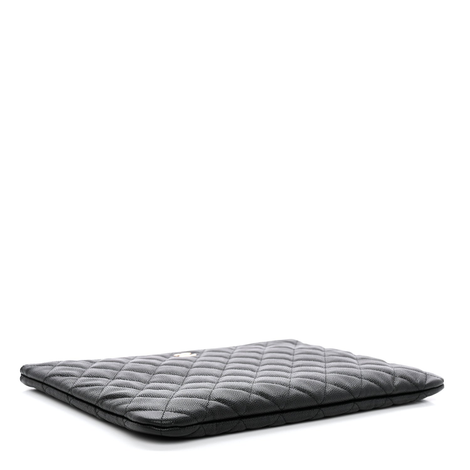 Chanel Caviar Quilted Medium Cosmetic Case Black 4 of 8