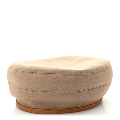 Hermes Cashmere Saint Honore Beret 58 Gold 5 of 8