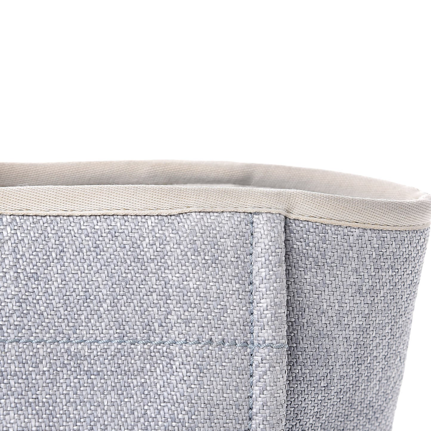 Woven Straw Large Deauville Tote Blue