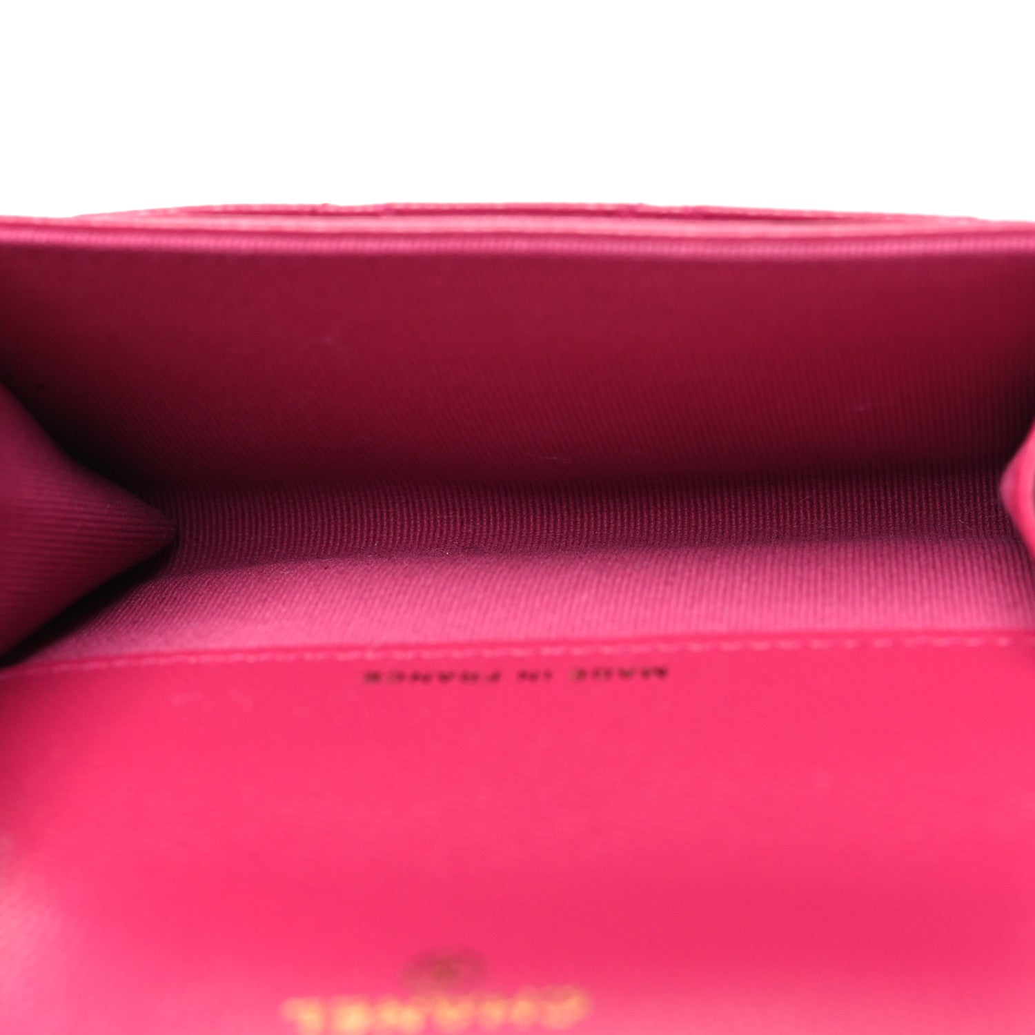 Chanel Caviar Quilted Flap Card Holder Wallet Dark Pink 5 of 9