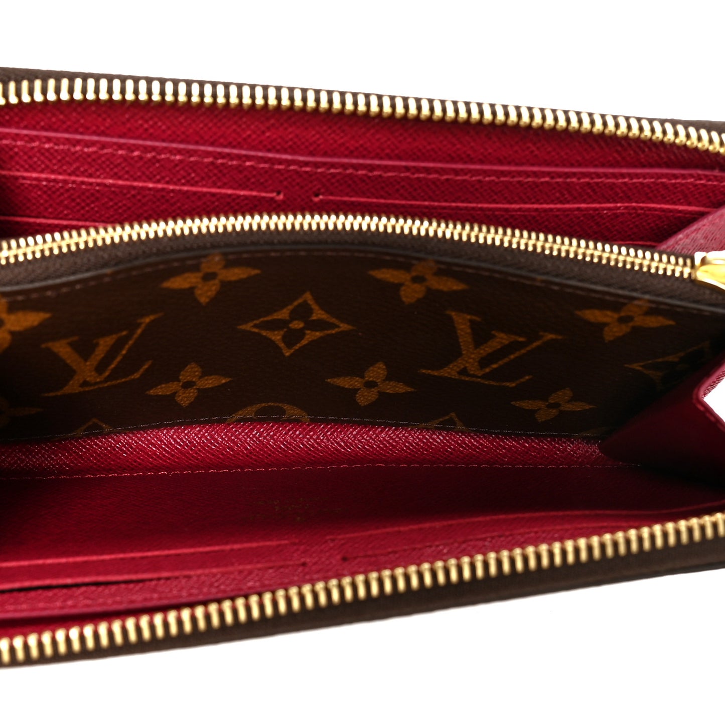 Monogram Clemence Wallet Fuchsia