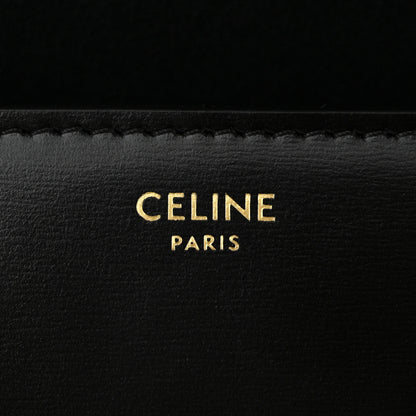 Celine Shiny Calfskin Triomphe Shoulder Bag Black 6 of 9