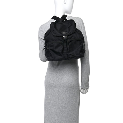 Prada Nylon Vela Large Backpack Black 2 of 10