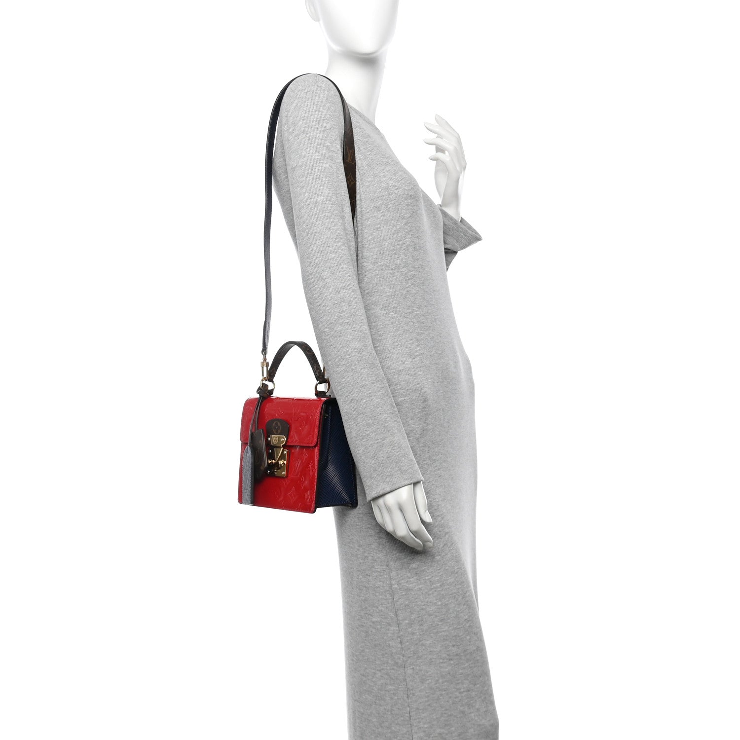 Louis Vuitton Vernis Epi Monogram Spring Street Scarlet 2 of 12